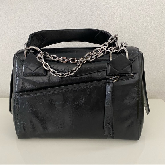 Givenchy Medium ID Crackled Leather Top Handle Chain Bag - Picture 6 of 9